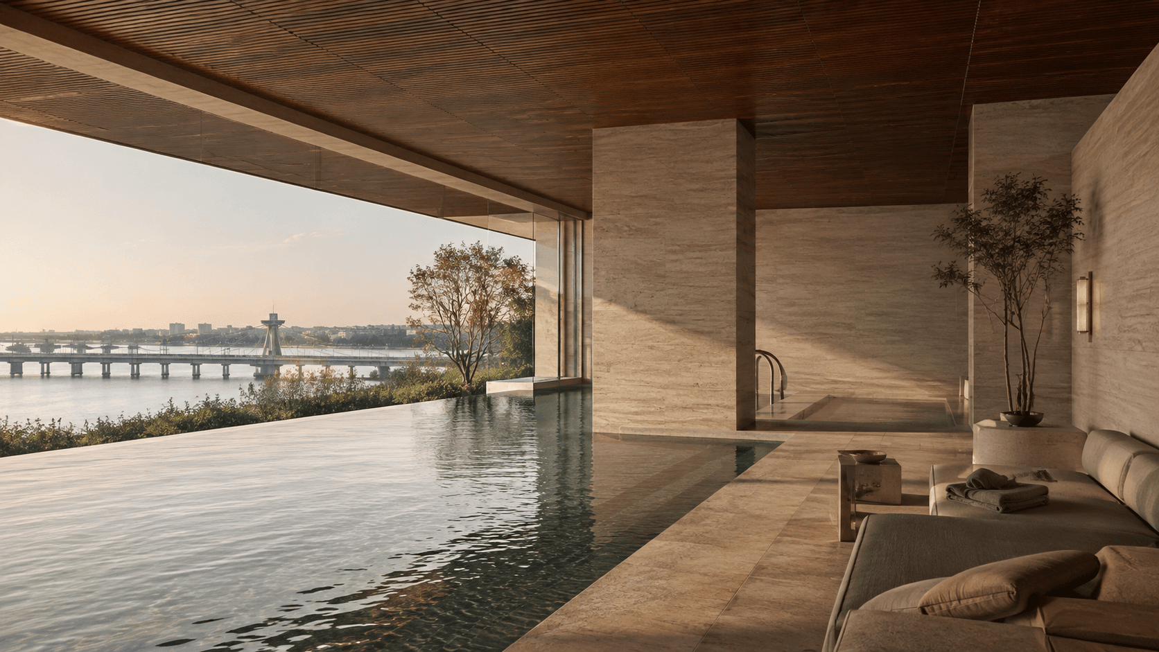 Private wellness pool at Shivalik Présenté